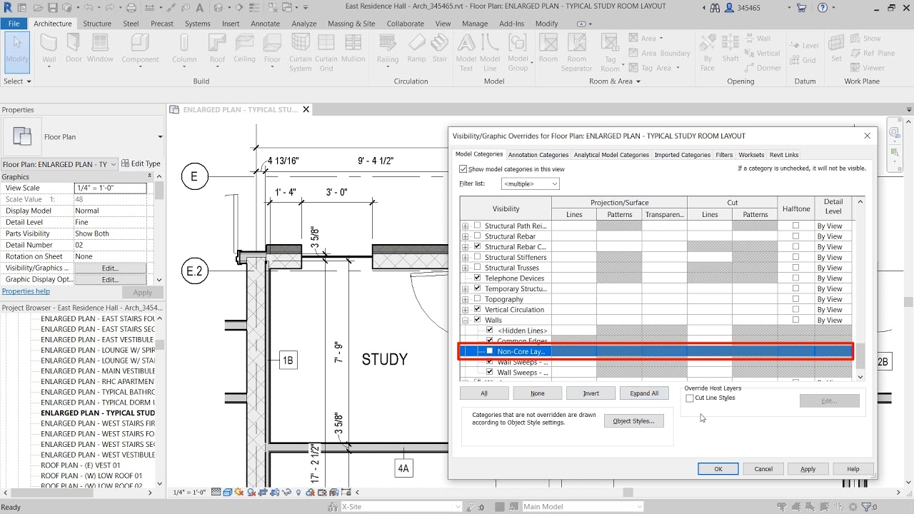 Интерфейс Autodesk Revit